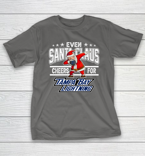 Tampa Bay Lightning Even Santa Claus Cheers For Christmas NHL T-Shirt 8