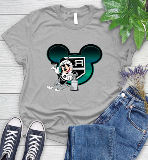 NHL Los Angeles Kings Stanley Cup Mickey Mouse Disney Hockey T Shirt Women's T-Shirt 5