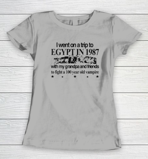 Jojo's Bizarre Adventure I Went To Egypt To Fight A Vampire Women's T-Shirt 7