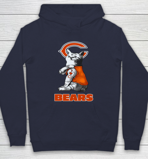 NFL Football My Cat Loves Chicago Bears Hoodie 2