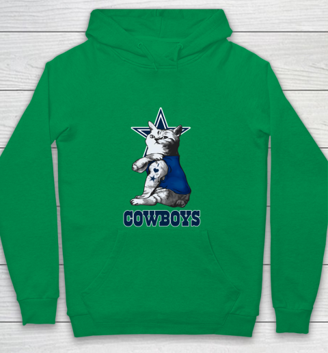 NFL Football My Cat Loves Dallas Cowboys Youth Hoodie 4