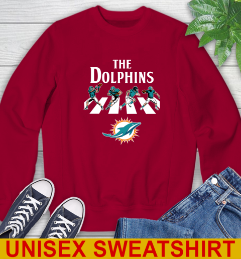 NFL Football Miami Dolphins The Beatles Rock Band Shirt Sweatshirt 9