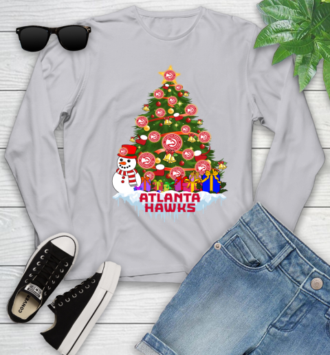 Atlanta Hawks Merry Christmas NBA Basketball Sports Youth Long Sleeve 5