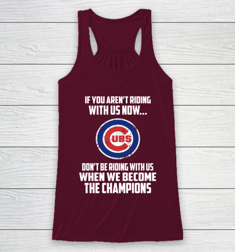 MLB Chicago Cubs Baseball We Become The Champions Racerback Tank 2