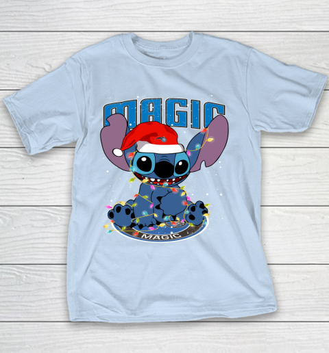 Orlando Magic NBA noel stitch Basketball Christmas Youth T-Shirt 4