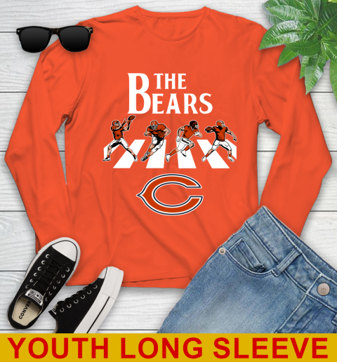 NFL Football Chicago Bears The Beatles Rock Band Shirt Youth Long Sleeve 3