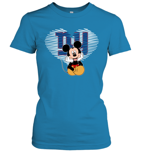 NFL New York Giants The Heart Mickey Mouse Disney Football T Shirt qqt5ZGCtMyN ladies t shirt 20 95 151514 front sapphire