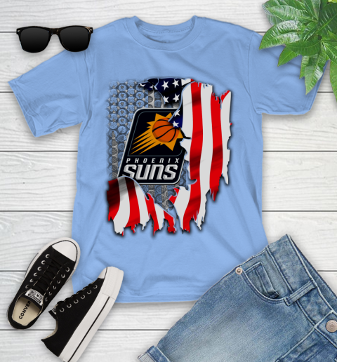 Phoenix Suns NBA Basketball American Flag Youth T-Shirt 15