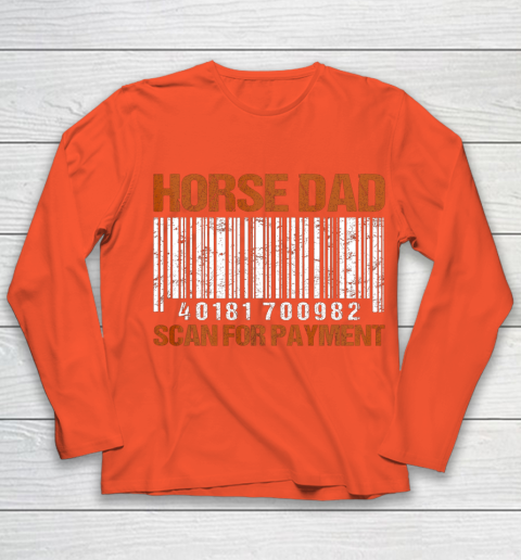 Horse Dad Scan For Payment Youth Long Sleeve 3