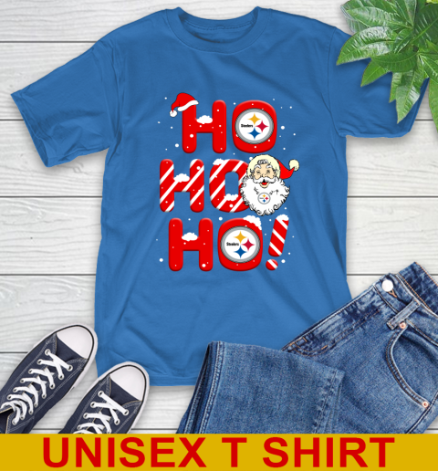 Pittsburgh Steelers NFL Football Ho Ho Ho Santa Claus Merry Christmas Shirt T-Shirt 11