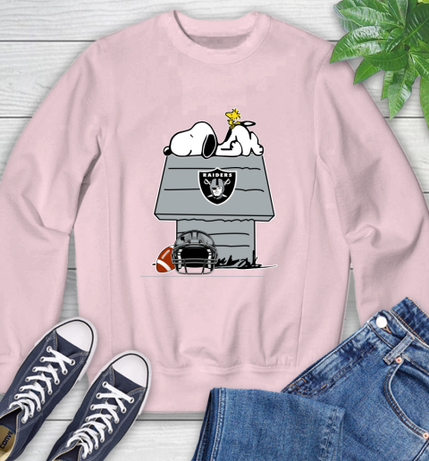 Oakland Raiders NFL Football Snoopy Woodstock The Peanuts Movie Sweatshirt 9