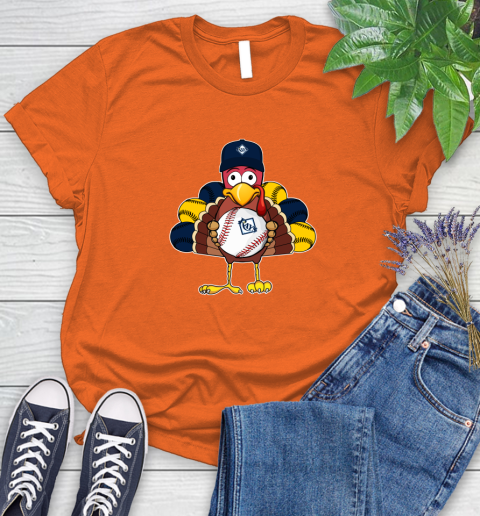 Tampa Bay Rays Turkey thanksgiving Women's T-Shirt 4
