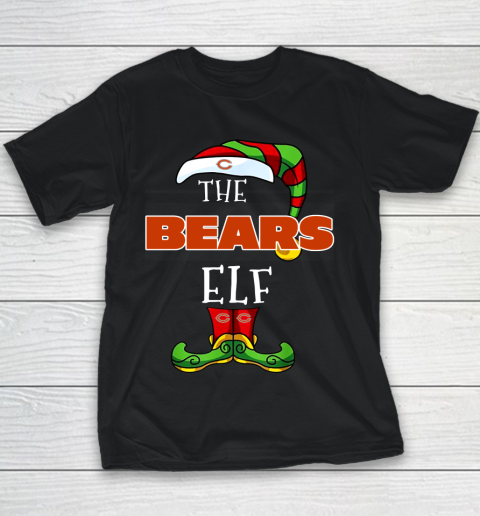 Chicago Bears Christmas ELF Funny NFL Youth T-Shirt