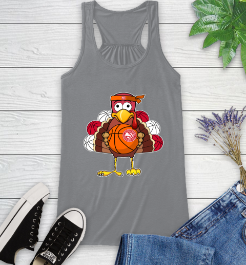 Atlanta Hawks Turkey thanksgiving day Racerback Tank 5