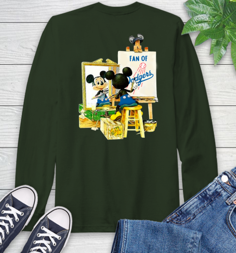 MLB Baseball Los Angeles Dodgers Mickey Drawing Shirt 59