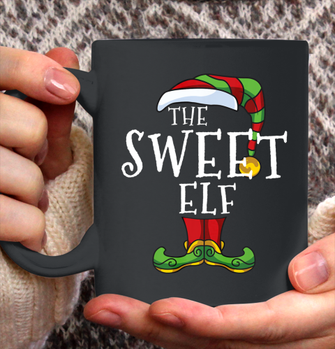 Sweet Elf Family Matching Christmas Group Funny Gift Pajama Ceramic Mug 11oz