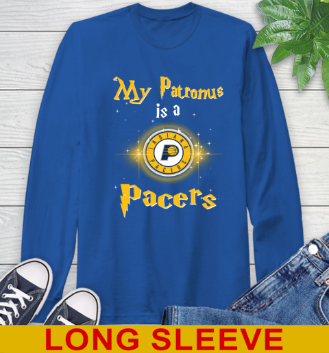 NBA Basketball Harry Potter My Patronus Is A Indiana Pacers Long Sleeve T-Shirt 11