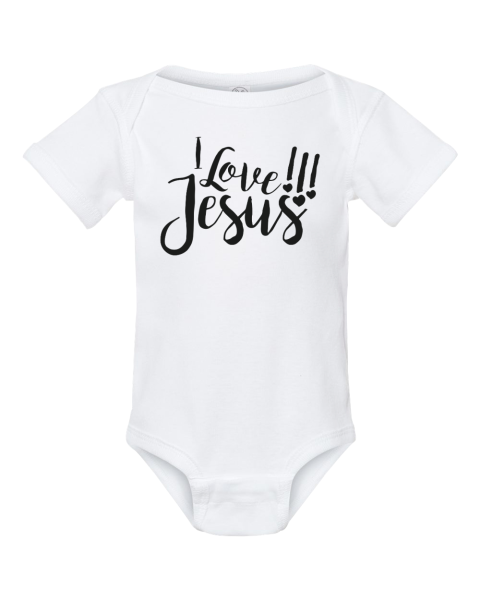 I Love Jesus Christianity Cool Infant Bodysuit