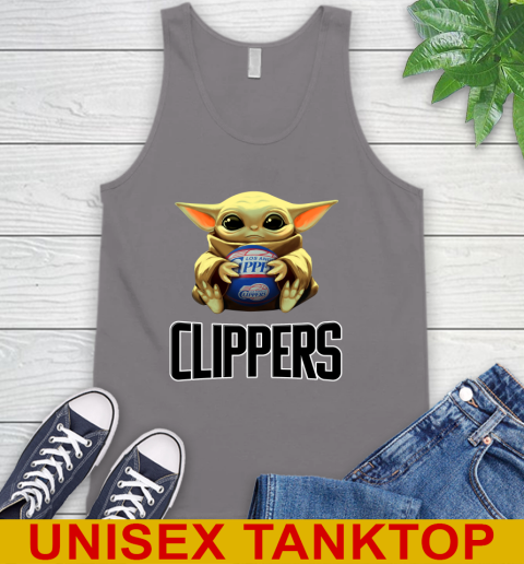 NBA Basketball LA Clippers Star Wars Baby Yoda Shirt 76