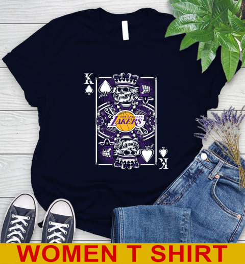 Los Angeles Lakers NBA Basketball The King Of Spades Death Cards Shirt Women's T-Shirt 2