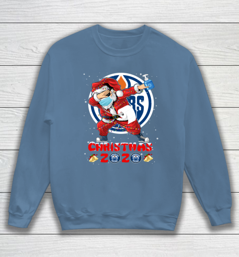 Edmonton Oilers Funny Santa Claus Dabbing Christmas 2020 NHL Sweatshirt 6