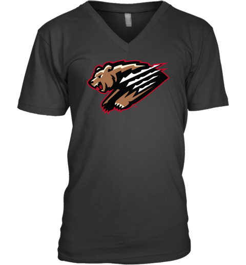 MiLB Fresno Grizzlies logo V-Neck T-Shirt