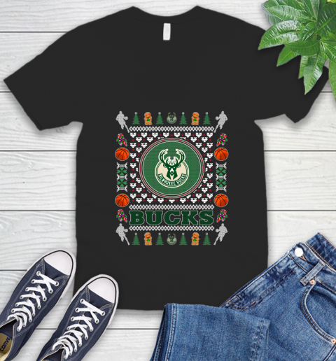 Milwaukee Bucks Merry Christmas NBA Basketball Loyal Fan Ugly Shirt 48