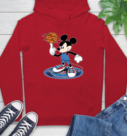 NBA Basketball Oklahoma City Thunder Cheerful Mickey Disney Shirt Hoodie 11