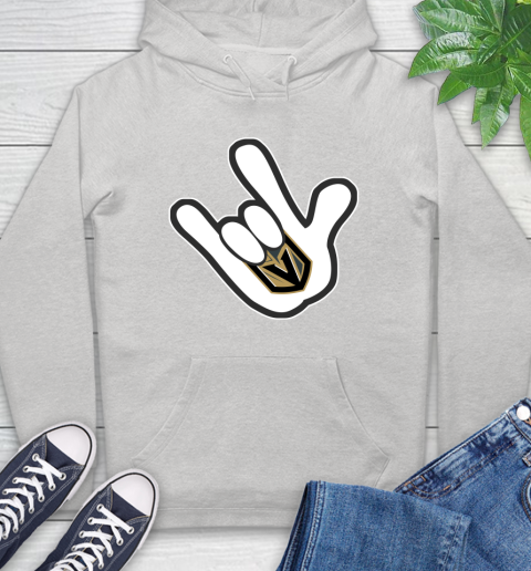 Vegas Golden Knights NHL Hockey Mickey Rock Hand Disney Hoodie