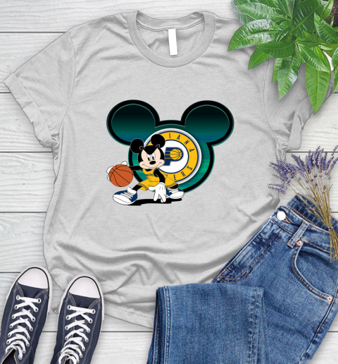 NBA Indiana Pacers Mickey Mouse Disney Basketball Women's T-Shirt