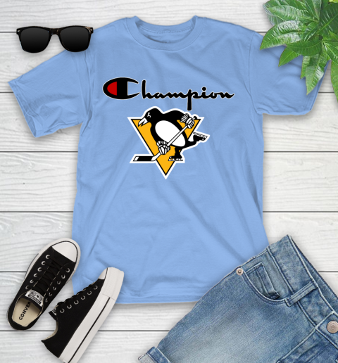 NHL Hockey Pittsburgh Penguins Champion Shirt Youth T-Shirt 10