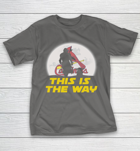 St.Louis Cardinals MLB Baseball Star Wars Yoda And Mandalorian This Is The Way T-Shirt 8