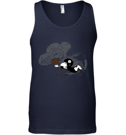 Pittsburg Steelers Snoopy Plays The Football Game Tank Top