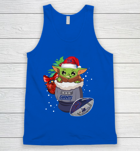 New York Giants Christmas Baby Yoda Star Wars Funny Happy NFL Tank Top 5