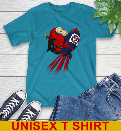 MLB Baseball Washington Nationals Deadpool Minion Marvel Shirt T-Shirt 9