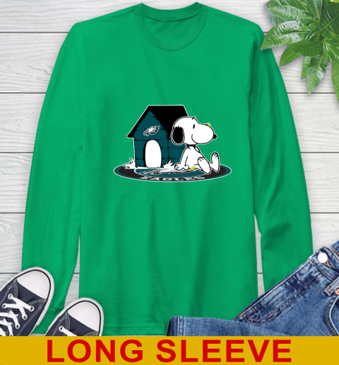 NFL Football Philadelphia Eagles Snoopy The Peanuts Movie Shirt Long Sleeve T-Shirt 7