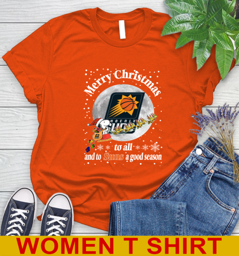 Phoenix Suns Merry Christmas To All And To Suns A Good Season NBA Basketball Sports Women's T-Shirt 3