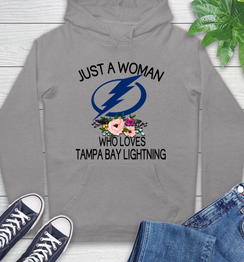 NHL Just A Woman Who Loves Tampa Bay Lightning Hockey Sports Hoodie 4