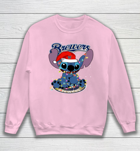 Milwaukee Brewers MLB noel stitch Baseball Christmas Sweatshirt 5