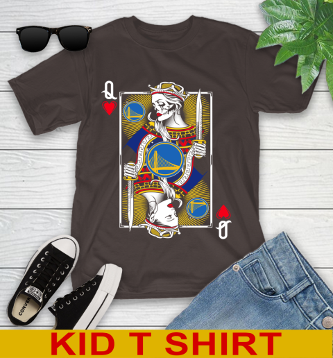 NBA Basketball Golden State Warriors The Queen Of Hearts Card Shirt Youth T-Shirt 6