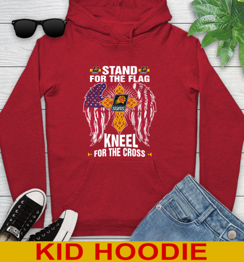 NBA Basketball Phoenix Suns Stand For Flag Kneel For The Cross Shirt Youth Hoodie 11