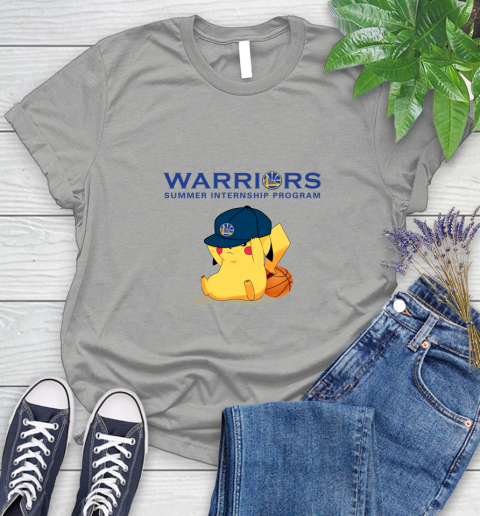 NBA Pikachu Basketball Sports Golden State Warriors Women's T-Shirt 10