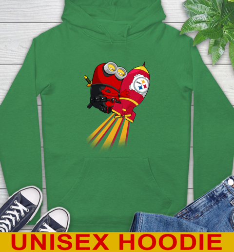 NFL Football Pittsburgh Steelers Deadpool Minion Marvel Shirt Hoodie
