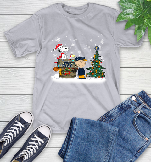 Utah Jazz NBA Basketball Christmas The Peanuts Movie Snoopy Championship T-Shirt 6