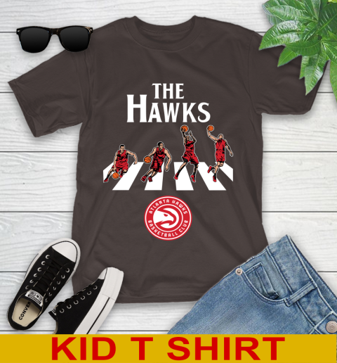 NBA Basketball Atlanta Hawks The Beatles Rock Band Shirt Youth T-Shirt 6