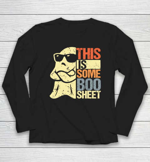 Halloween Costume This Is Some Boo Sheet Ghost Retro Long Sleeve T-Shirt