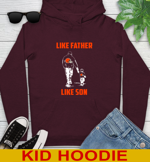 Cleveland Browns NFL Football Like Father Like Son Sports Youth Hoodie 7