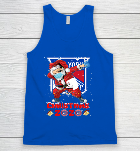 New York Rangers Funny Santa Claus Dabbing Christmas 2020 NHL Tank Top 4