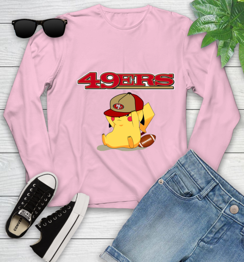 NFL Pikachu Football San Francisco 49ers Youth Long Sleeve 10