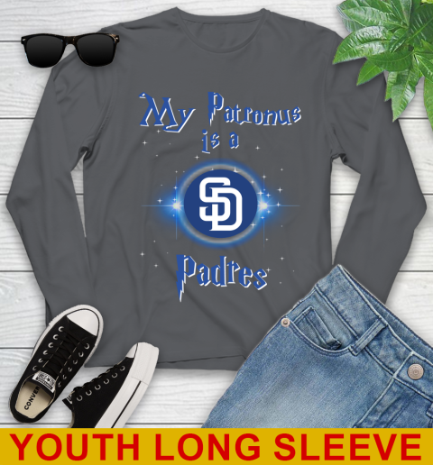 MLB Baseball Harry Potter My Patronus Is A San Diego Padres Youth Long Sleeve 9
